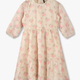 Girls Embroidered Fit & Flare Dress-image-97