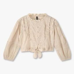Girls Schiffli Embroidered Top-image-93