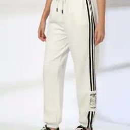 Women Placement Graphic Print Joggers-image-53