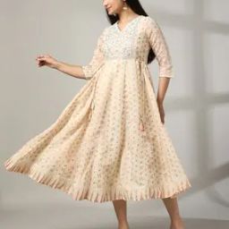 Women Geometric Pattern Fit & Flare Dress-picture-22