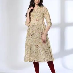 Women Floral Print Flared Kurta-picture-41