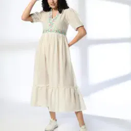 Women Embroidered A-Line Dress-image-40