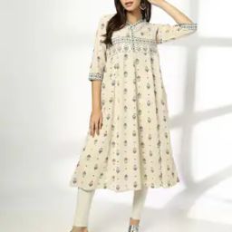 Women Floral Print Flared Kurta-picture-45