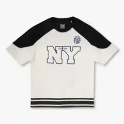 Boys Colourblock Boxy Fit Crew-Neck T-Shirt-picture-16