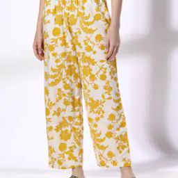 Women Floral Print Regular Fit Pants-picture-21
