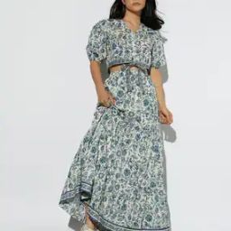 Floral Print Crop Top with Front Tie-Up-image-25