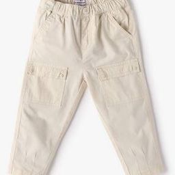 Boys Mid-Rise Regular Fit Cotton Cargo Pants-image-93