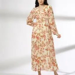 Women Floral Printed Fit & Flare Dress-image-18