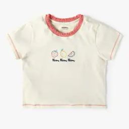 Girls Graphic Print Regular Fit Crew-Neck T-Shirt-image-47