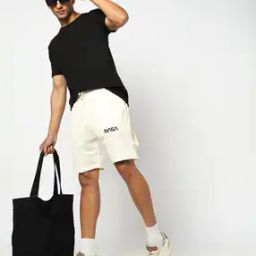 Men Typographic Print Regular Fit Cargo Shorts-picture-19