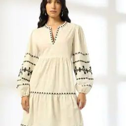 Women Embroidered Tiered Dress-picture-37