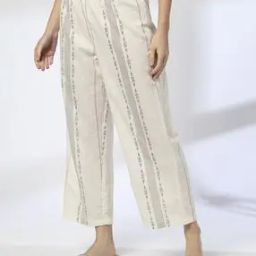 Women Printed Mid-Rise Regular Fit Palazzos-image-73