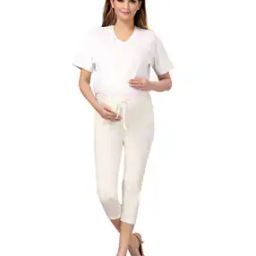 Women Maternity Leggings with Drawstring Waist-image-66
