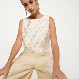 Brocade Crop Top-image-5