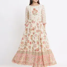 Floral Print A-line Maxi Dress-image-52