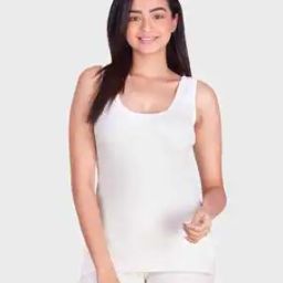 Women Ribbed Tailored Fit Thermal Vest-image-9