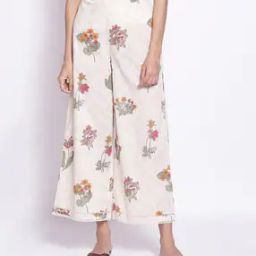 Floral Print Palazzo with Semi-Elasticated Waist-image-108