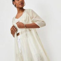 Women Embroidered Asymmetrical Shrug-10