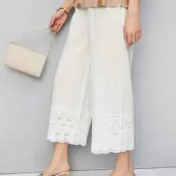 Women Embroidered Straight Fit Palazzos-image-64