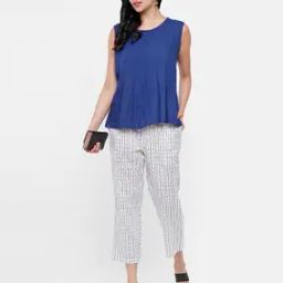 Striped Pants with Insert Pocket-image-16