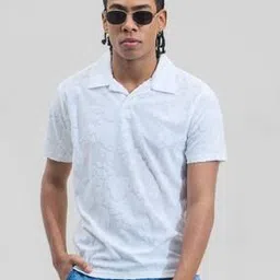 Men Collar Neck Self-Design T-shirt-picture-15