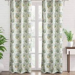 home centre Set of 2 Floral Print Cotton Door Curtains-picture-42