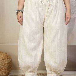Women Striped Salwar with Elasticated Drawstring Waist-image-78