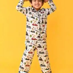Boys Light Weight Nightsuit Set-picture-39