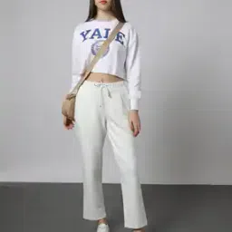 Tapered Track Pants with Pleats-image-63