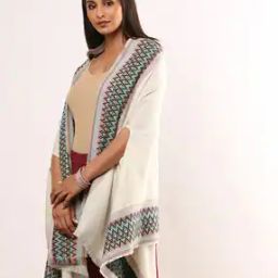 Embroidered Shrug with Tassels-12