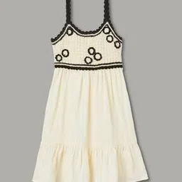 fame forever by lifestyle Girls Embroidered A-Line Dress-picture-35