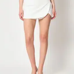 High-Rise Skorts with Curved Hem-image-41