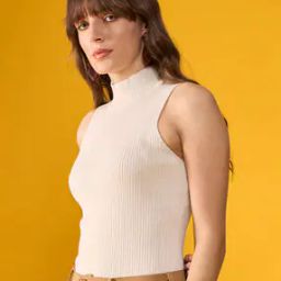 Women Ribbed Fitted Top-image-15