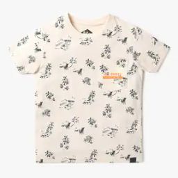 Boys Printed Relaxed Fit Crew-Neck T-Shirt-image-21