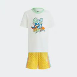 Graphic Print Shorts & T-Shirt Set-image-8