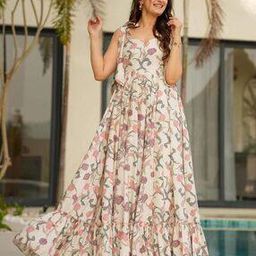 nyrika Women Floral Print Gown Dress-picture-9