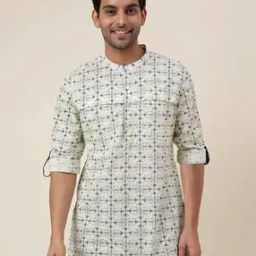 FabBasics Printed Slim Fit Short Kurta-29