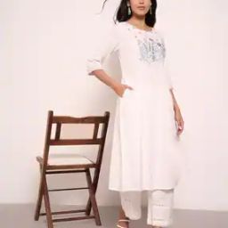 Women Embroidered Anarkali Kurta -image-34