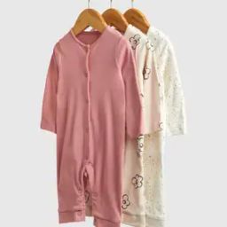 Girls Pack of 3 Floral Print Sleepsuits-image-16