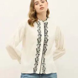 Regular Fit Embroidery Shirt-image-30