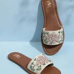 Women Flip-Flops with Canvas Upper-49