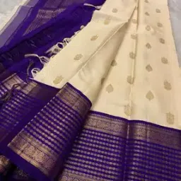 Women Kanjivaram Zari Woven Saree with Unstitched Blouse Piece-image-16