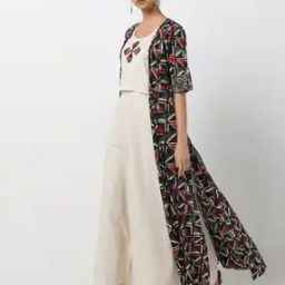 Crop Top with Palazzos & Jacket-image-1