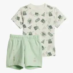 Boys Star Wars Print T-Shirt & Shorts Set-image-87