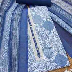  Women Floral Unstitched Dress Material-image-81