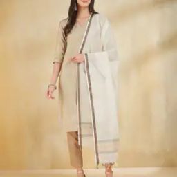 Women Cotton Silk Blend Dupatta-53