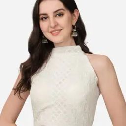 Women Embroidery Back Open Blouse-image-77