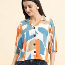 Women Colour-Block Regular Fit Shirt-image-42