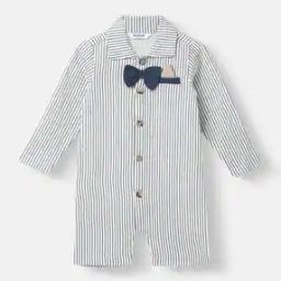 Baby Stripes Rompers-image-3