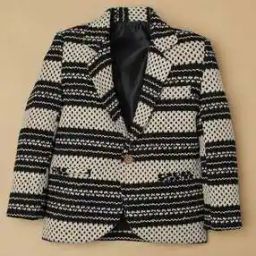 Boys Striped Blazer with Notched Lapel-21